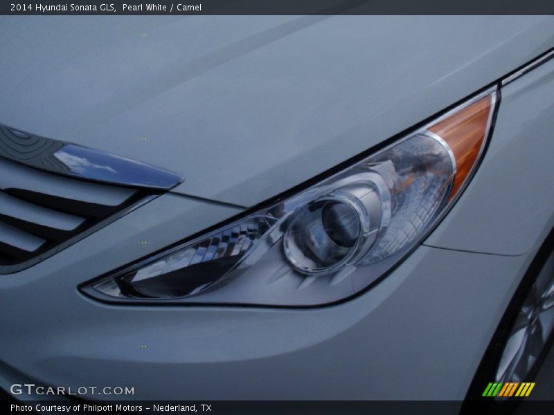 Pearl White / Camel 2014 Hyundai Sonata GLS