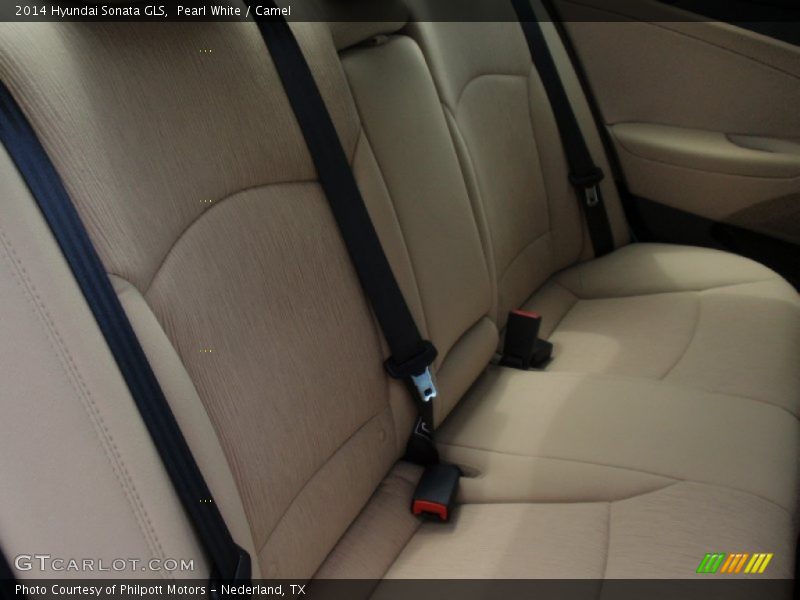 Pearl White / Camel 2014 Hyundai Sonata GLS