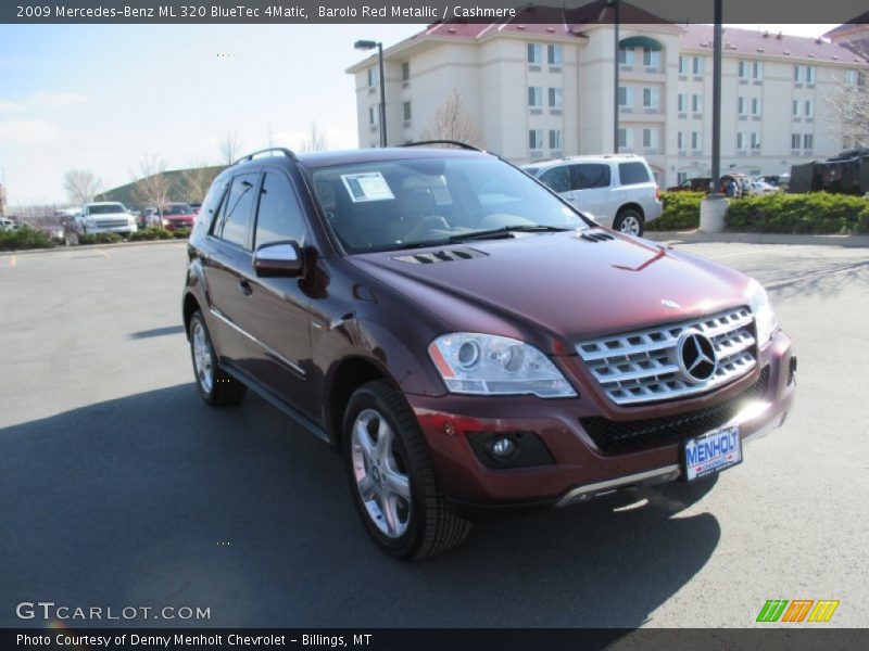 Barolo Red Metallic / Cashmere 2009 Mercedes-Benz ML 320 BlueTec 4Matic