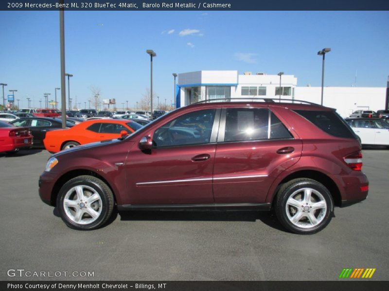 Barolo Red Metallic / Cashmere 2009 Mercedes-Benz ML 320 BlueTec 4Matic