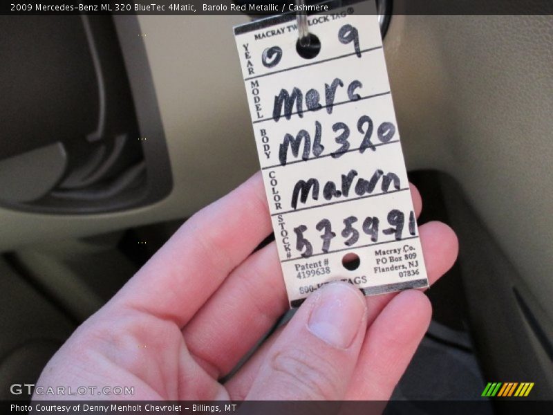 Barolo Red Metallic / Cashmere 2009 Mercedes-Benz ML 320 BlueTec 4Matic