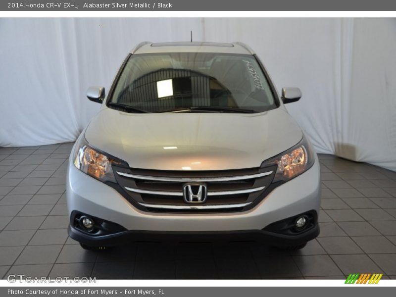 Alabaster Silver Metallic / Black 2014 Honda CR-V EX-L