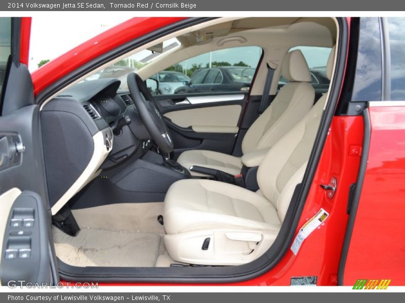 Tornado Red / Cornsilk Beige 2014 Volkswagen Jetta SE Sedan