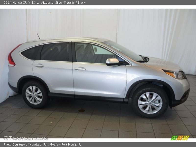 Alabaster Silver Metallic / Black 2014 Honda CR-V EX-L