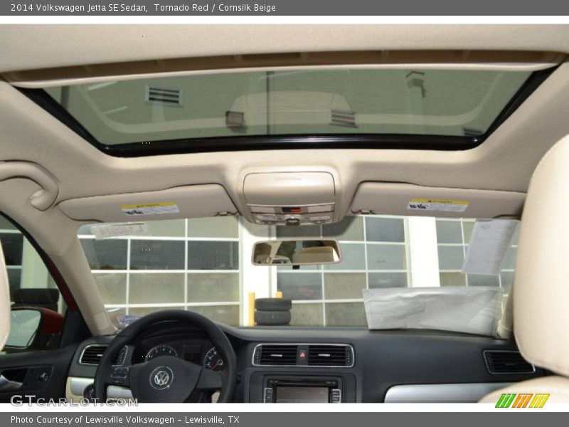 Tornado Red / Cornsilk Beige 2014 Volkswagen Jetta SE Sedan