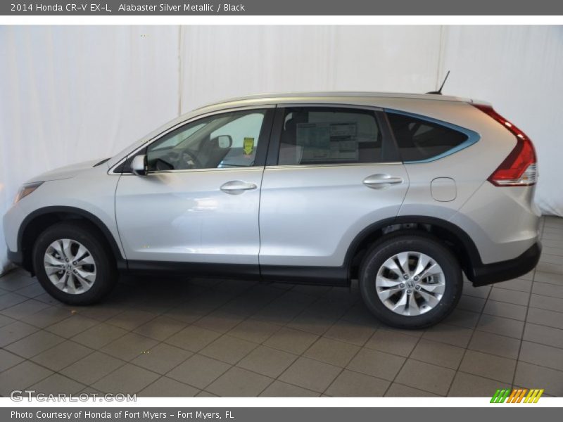 Alabaster Silver Metallic / Black 2014 Honda CR-V EX-L