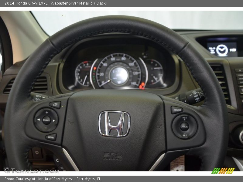 Alabaster Silver Metallic / Black 2014 Honda CR-V EX-L