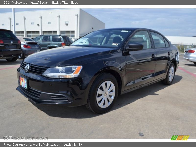 Black / Titan Black 2014 Volkswagen Jetta S Sedan