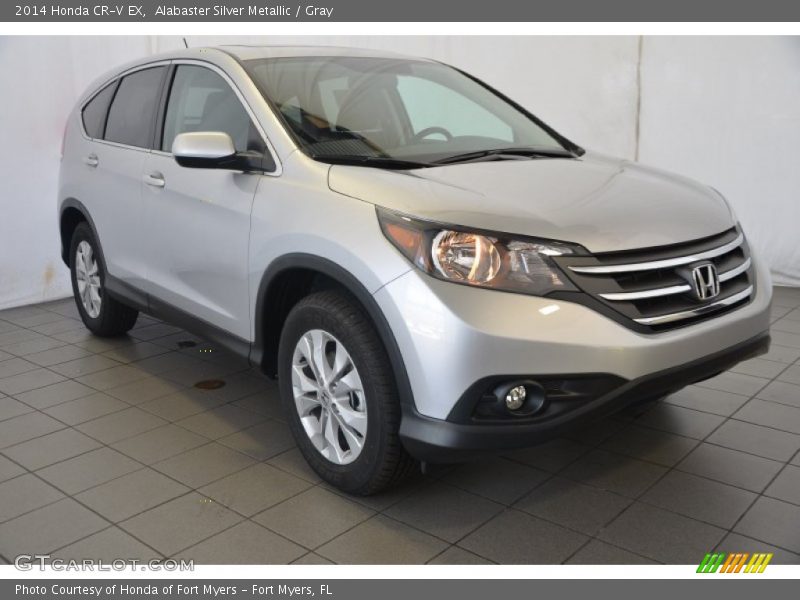 Alabaster Silver Metallic / Gray 2014 Honda CR-V EX