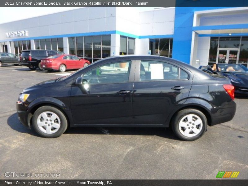 Black Granite Metallic / Jet Black/Dark Titanium 2013 Chevrolet Sonic LS Sedan