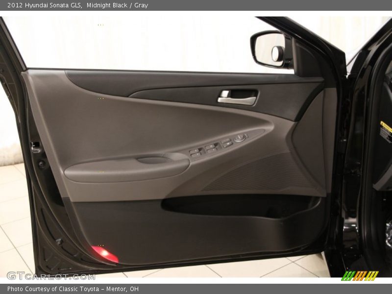 Midnight Black / Gray 2012 Hyundai Sonata GLS