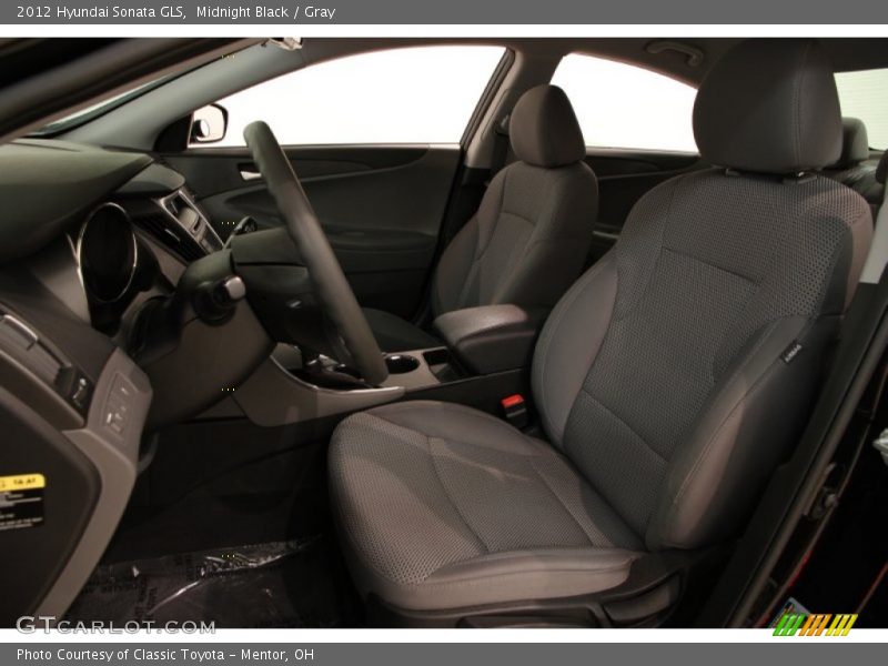 Midnight Black / Gray 2012 Hyundai Sonata GLS
