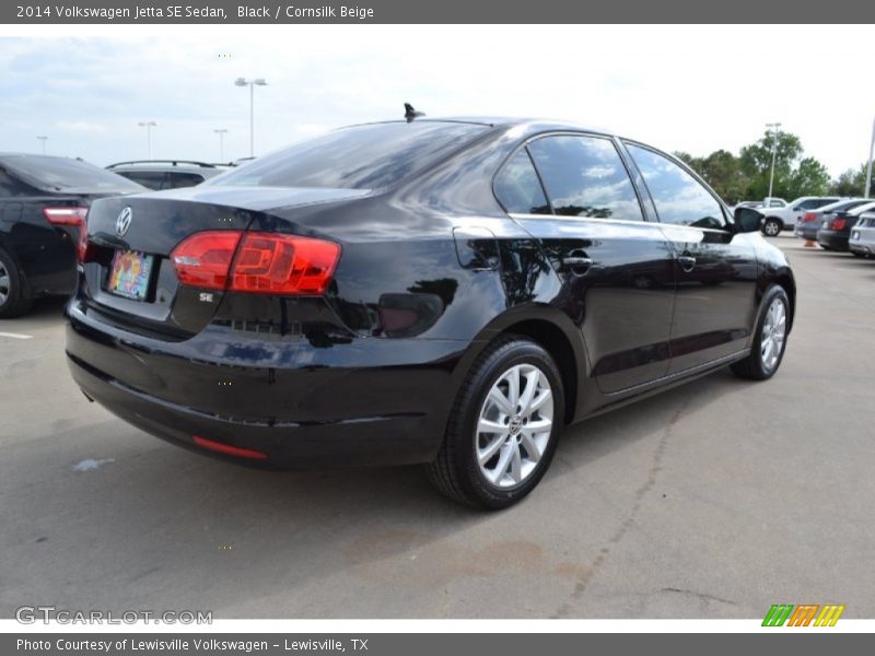 Black / Cornsilk Beige 2014 Volkswagen Jetta SE Sedan