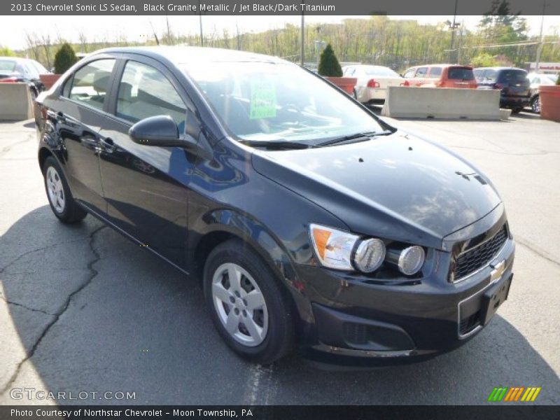 Black Granite Metallic / Jet Black/Dark Titanium 2013 Chevrolet Sonic LS Sedan