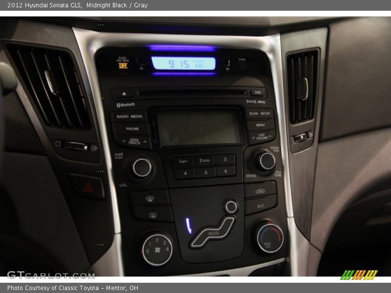 Midnight Black / Gray 2012 Hyundai Sonata GLS