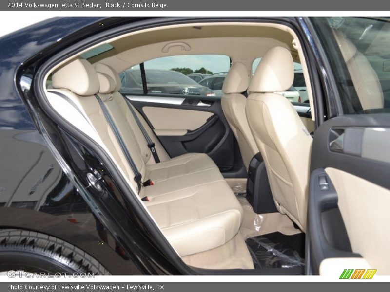 Black / Cornsilk Beige 2014 Volkswagen Jetta SE Sedan