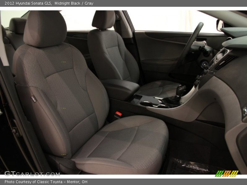 Midnight Black / Gray 2012 Hyundai Sonata GLS