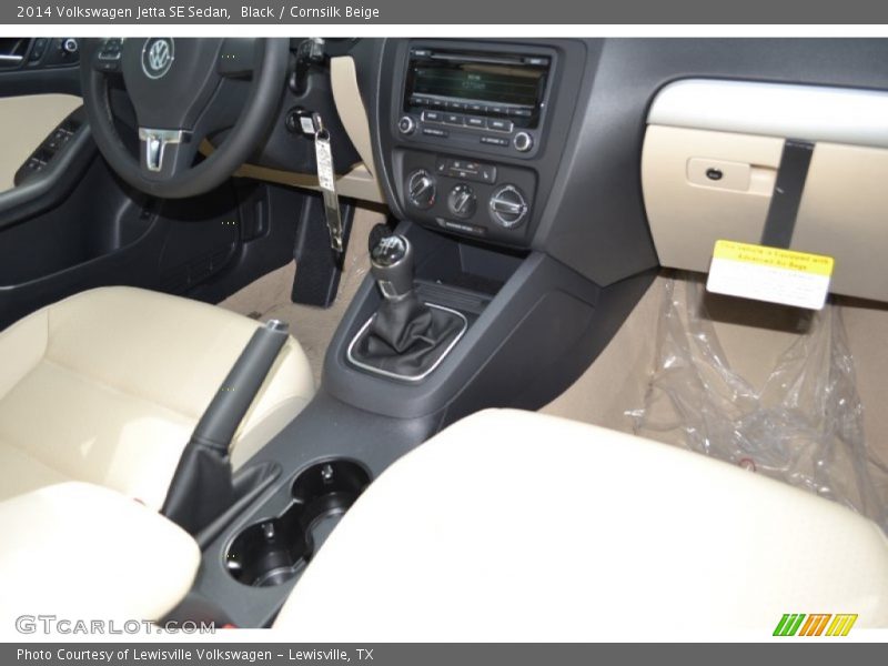 Black / Cornsilk Beige 2014 Volkswagen Jetta SE Sedan