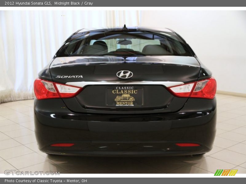 Midnight Black / Gray 2012 Hyundai Sonata GLS