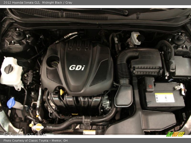 Midnight Black / Gray 2012 Hyundai Sonata GLS