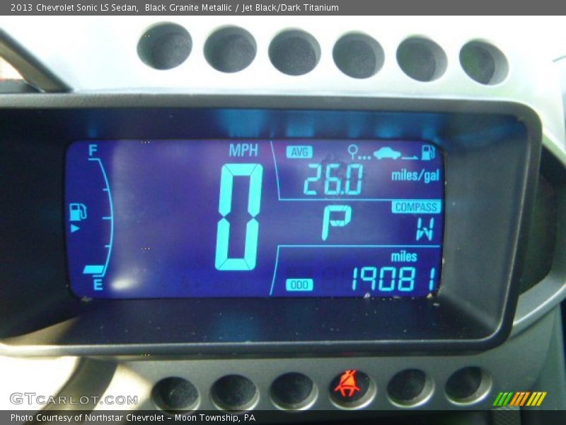 Black Granite Metallic / Jet Black/Dark Titanium 2013 Chevrolet Sonic LS Sedan