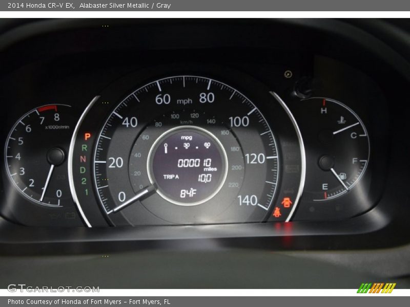 Alabaster Silver Metallic / Gray 2014 Honda CR-V EX