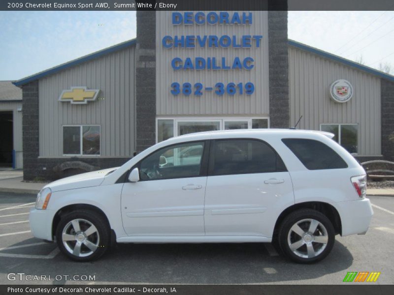 Summit White / Ebony 2009 Chevrolet Equinox Sport AWD