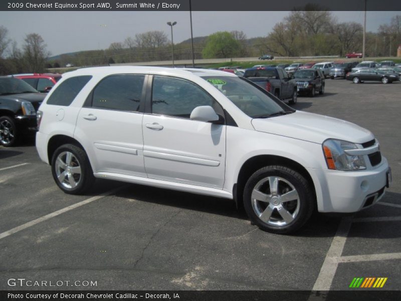 Summit White / Ebony 2009 Chevrolet Equinox Sport AWD