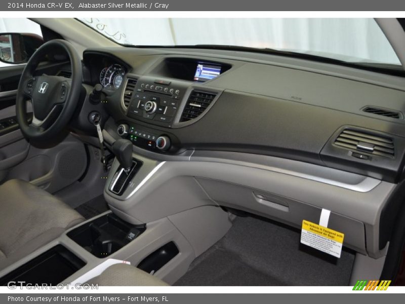 Alabaster Silver Metallic / Gray 2014 Honda CR-V EX