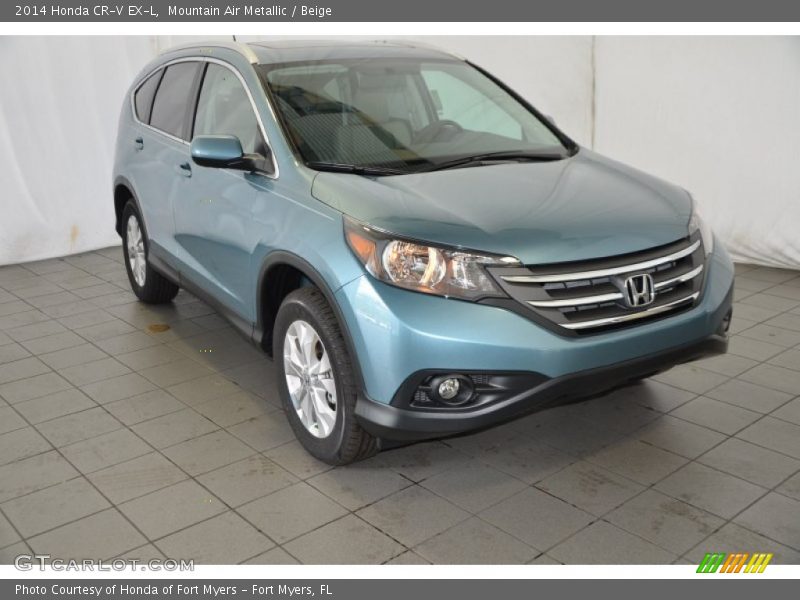 Mountain Air Metallic / Beige 2014 Honda CR-V EX-L