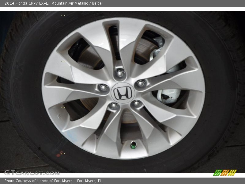 Mountain Air Metallic / Beige 2014 Honda CR-V EX-L