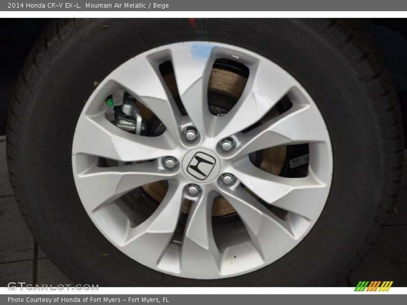 Mountain Air Metallic / Beige 2014 Honda CR-V EX-L