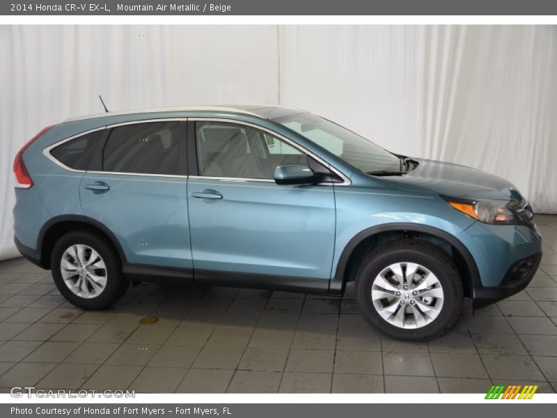 Mountain Air Metallic / Beige 2014 Honda CR-V EX-L