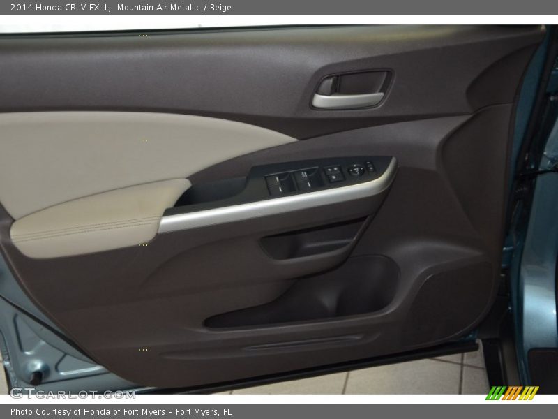 Mountain Air Metallic / Beige 2014 Honda CR-V EX-L