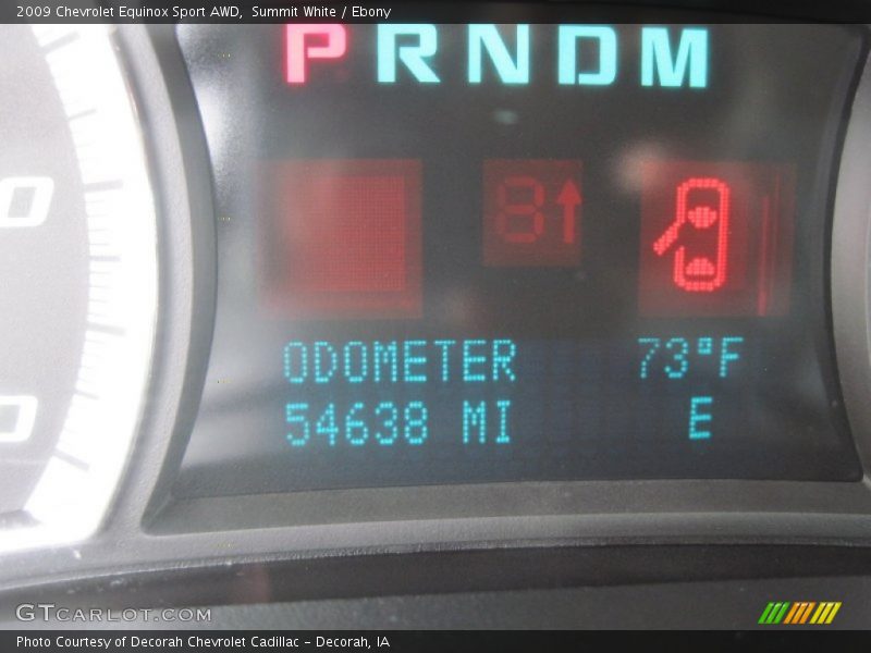 Summit White / Ebony 2009 Chevrolet Equinox Sport AWD