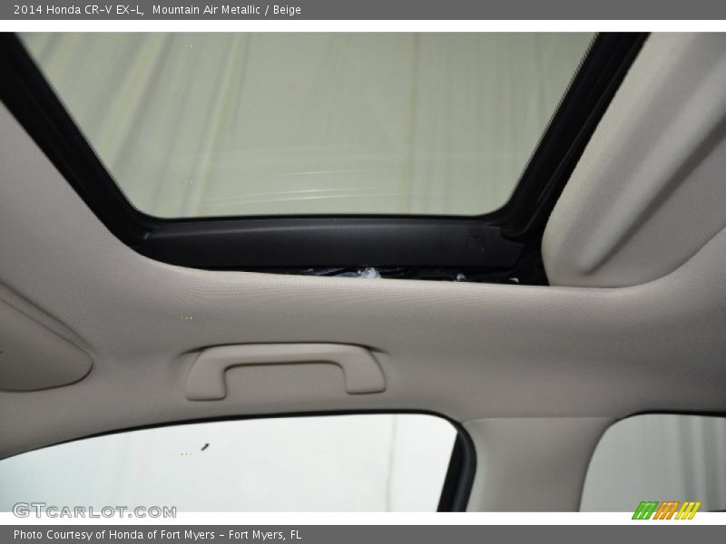 Mountain Air Metallic / Beige 2014 Honda CR-V EX-L