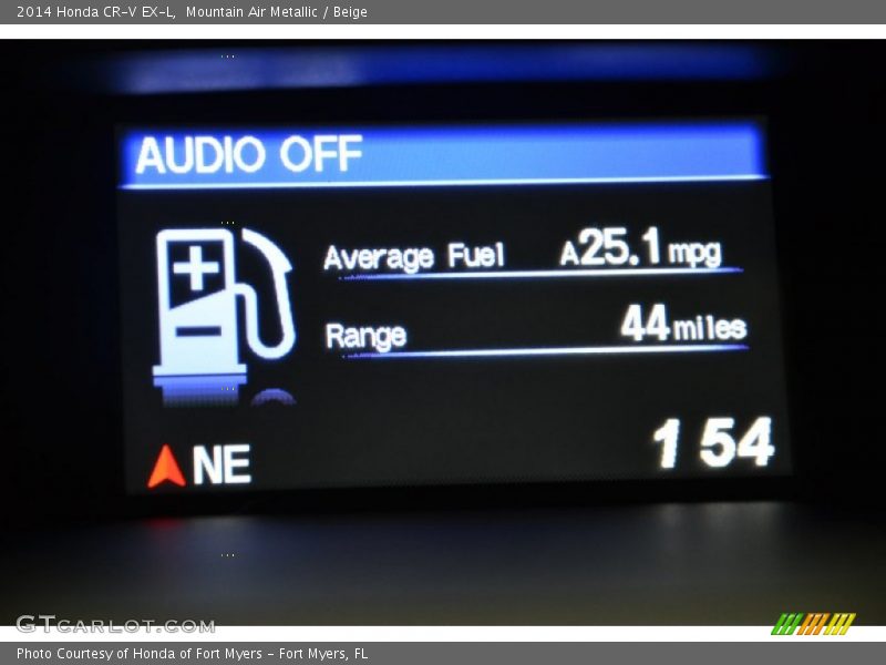 Mountain Air Metallic / Beige 2014 Honda CR-V EX-L