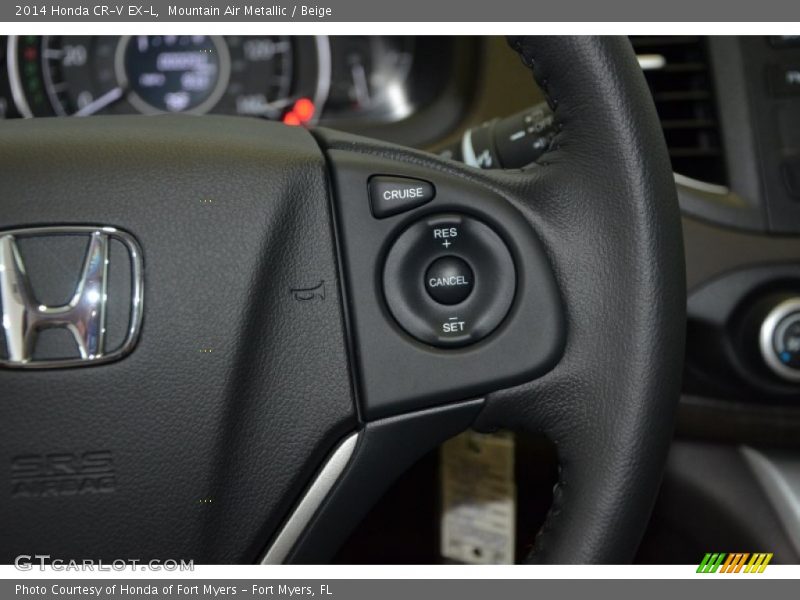 Mountain Air Metallic / Beige 2014 Honda CR-V EX-L