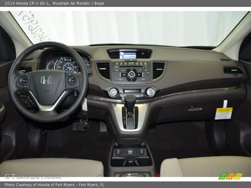 Mountain Air Metallic / Beige 2014 Honda CR-V EX-L