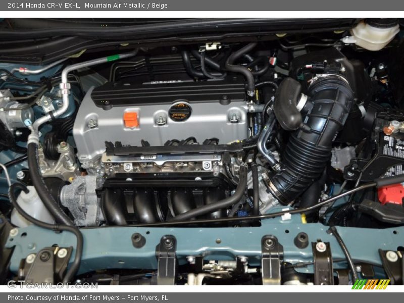 Mountain Air Metallic / Beige 2014 Honda CR-V EX-L
