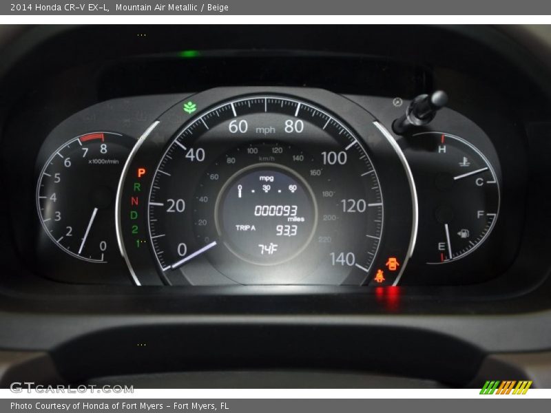 Mountain Air Metallic / Beige 2014 Honda CR-V EX-L