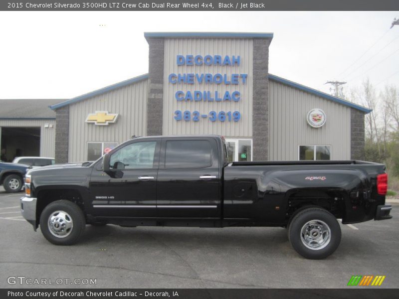 Black / Jet Black 2015 Chevrolet Silverado 3500HD LTZ Crew Cab Dual Rear Wheel 4x4