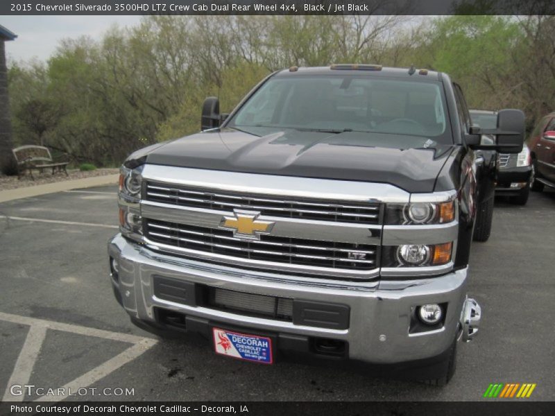 Black / Jet Black 2015 Chevrolet Silverado 3500HD LTZ Crew Cab Dual Rear Wheel 4x4