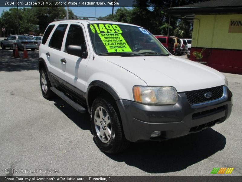 Oxford White / Medium/Dark Pebble 2004 Ford Escape XLT V6