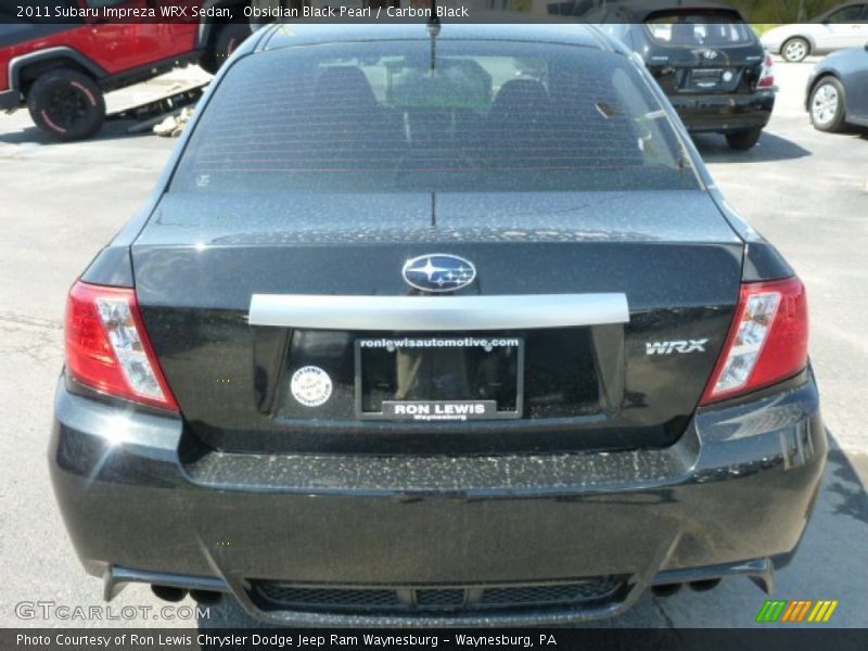 Obsidian Black Pearl / Carbon Black 2011 Subaru Impreza WRX Sedan