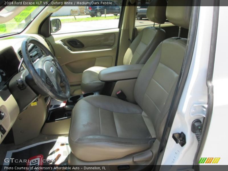 Oxford White / Medium/Dark Pebble 2004 Ford Escape XLT V6