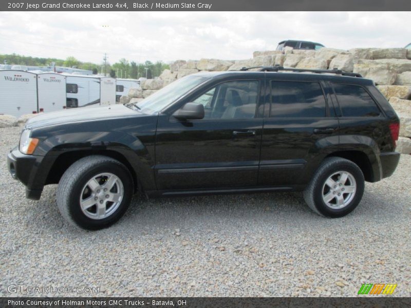 Black / Medium Slate Gray 2007 Jeep Grand Cherokee Laredo 4x4