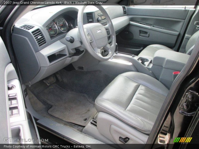 Black / Medium Slate Gray 2007 Jeep Grand Cherokee Laredo 4x4