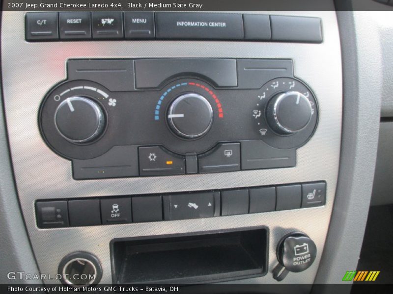Black / Medium Slate Gray 2007 Jeep Grand Cherokee Laredo 4x4