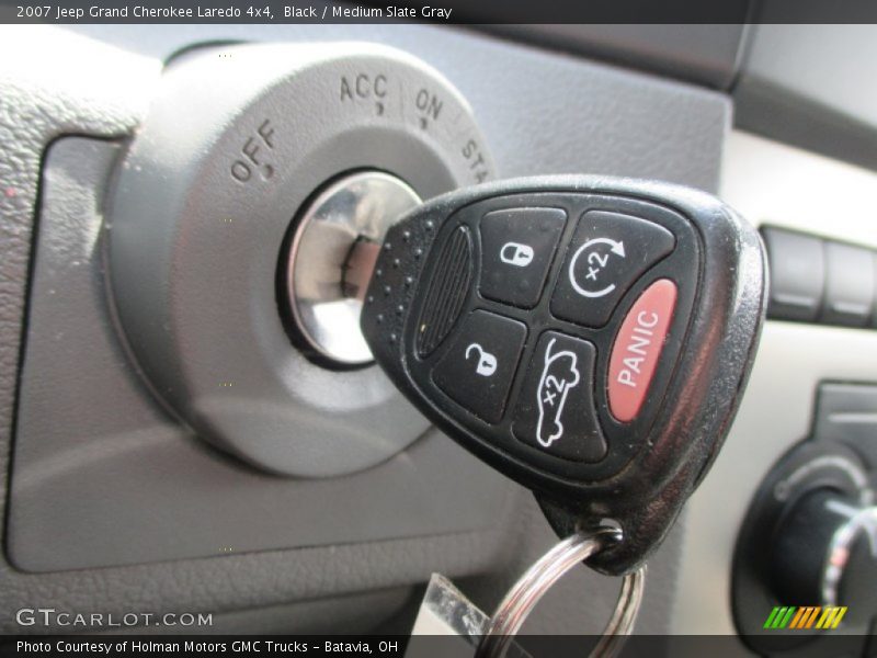 Black / Medium Slate Gray 2007 Jeep Grand Cherokee Laredo 4x4